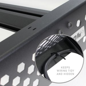 Ram 1500 Roof Rack - Go Rhino - Ceros Low Profile - Textured Black - `19-`23 Ram 1500 Roof Rack - Go Rhino - Ceros Low Profile - Textured Black - `19-`23